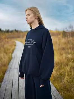 Худи женское синее из коллекции