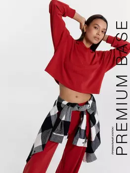 Худи женское красное