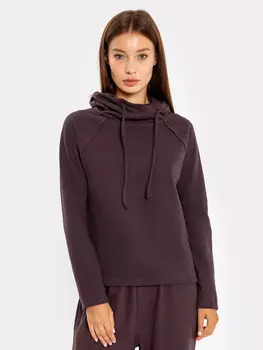 Худи женское в шоколадно-коричневом оттенке