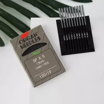 Иглы для промышленных швейных машин, 10 шт, №120, dp 5