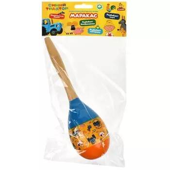 Игрушка деревянная СИНИЙ ТРАКТОР, Буратино STR31