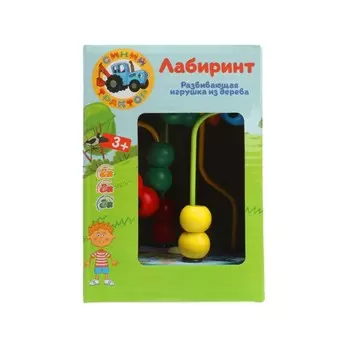 Игрушка деревянная Синий трактор, ТМ "Буратино" STR14