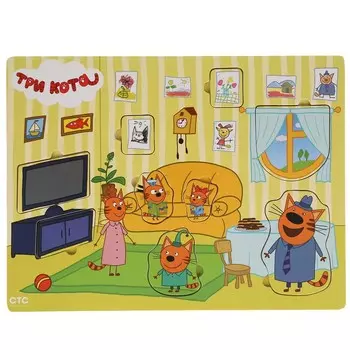 Игрушка деревянная Три Кота, Буратино 1022-CATS