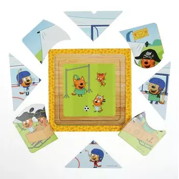 Игрушка деревянная Три Кота, Буратино 1050-CATS