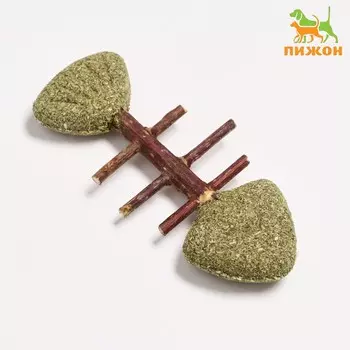 Игрушка для кошек из прессованной кошачьей мяты и скелетом из мататаби