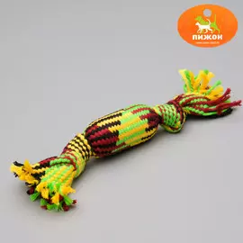 Игрушка канатная с пищалкой внутри, до 25 см