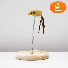 Игрушка мышь на пружине, 2213 см