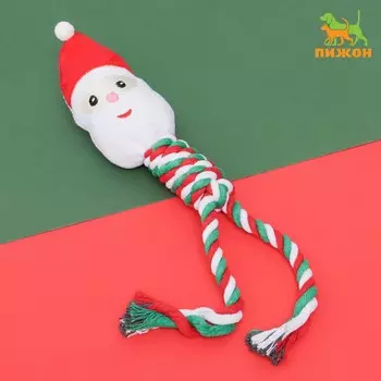 Новый год. игрушка пищащая, мягкая для собак