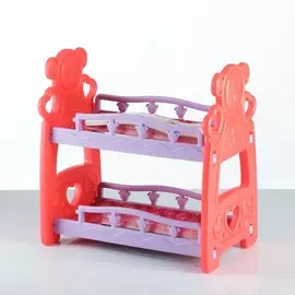 Игрушка пластмассовая кровать мишка средняя 28*19*24см