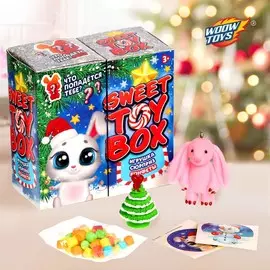 Игрушка сюрприз sweet toy box, конфеты, новогодний зайка