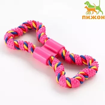 Игрушка витая из резины и каната