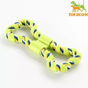 Игрушка витая из резины и каната