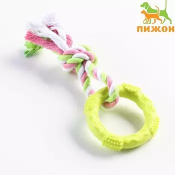 Игрушка жевательная с канатом