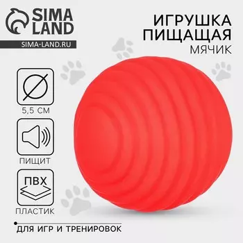 Игрушки для собак. мячик с пищалкой