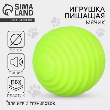 Игрушки для собак. мячик с пищалкой