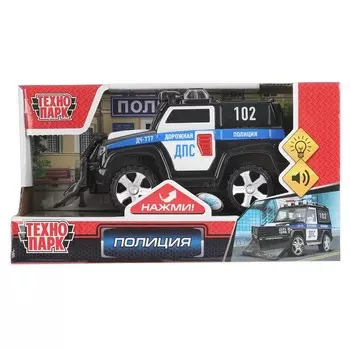 Инерционный транспорт с функциями "свет" или звук" Технопарк 2884-15PLPOL-BK