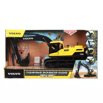 Инерционный транспорт с функциями "свет" или звук" VOLVO, Технопарк EXCAVEC220D-25PL-YE