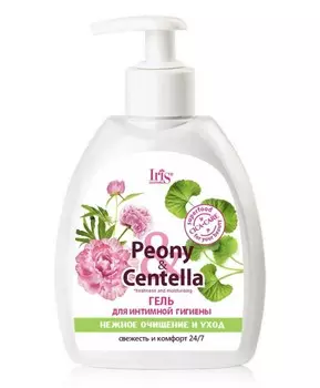 IRIS Peony & Centella Гель для интимной гигиены нежное очищение и уход, флакон 300мл