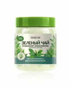 IRIS EXCLUSIVE NATURE LINE Кондиционер-ополаскиватель ЗЕЛЕНЫЙ ЧАЙ, банка 500г