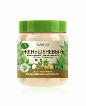 IRIS EXCLUSIVE NATURE LINE Кондиционер-ополаскиватель ЖЕНЬШЕНЕВЫЙ, банка 500г