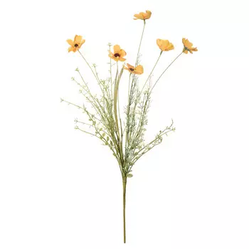 Искусственный цветок Ромашка желтая полевая