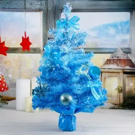Ёлка, декор, 50 см, голубой