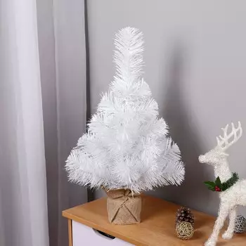 Искусственная елка белая настольная