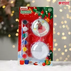 Ёлочное украшение под раскраску