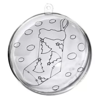 Ёлочное украшение под раскраску