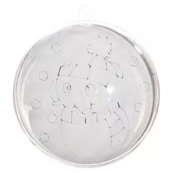 Новый год! елочное украшение под раскраску