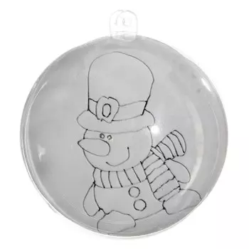 Новый год! елочное украшение под раскраску