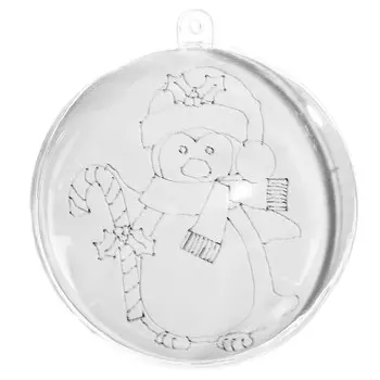 Ёлочное украшение под раскраску