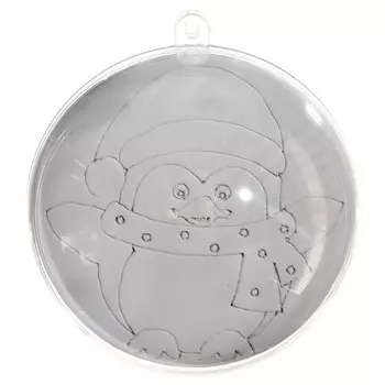 Новый год! елочное украшение под раскраску