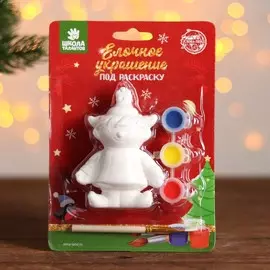 Ёлочное украшение под раскраску