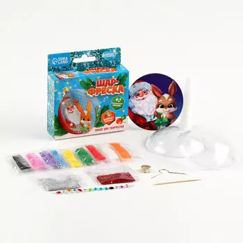 Ёлочный шар - фреска своими руками на новый год