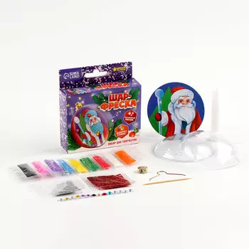 Ёлочный шар - фреска своими руками на новый год