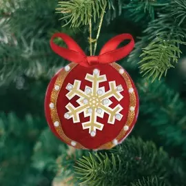 Ёлочный шар своими руками