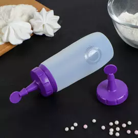 Ёмкость для крема и айсинга доляна, 5,517 см, 2 насадки