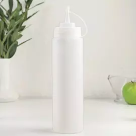 Бутылка для соусов, 700 мл, 276.5 см, пластик, белая