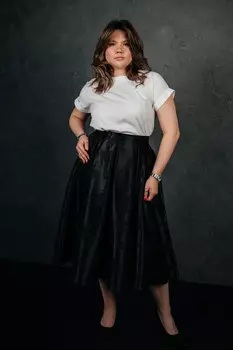 Юбка атласная