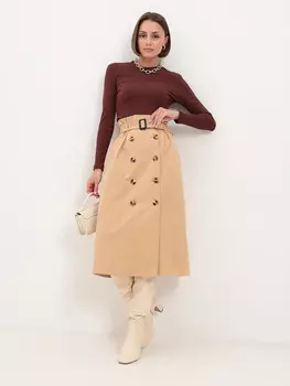 Юбка миди джинс