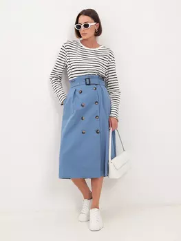 Юбка миди джинс