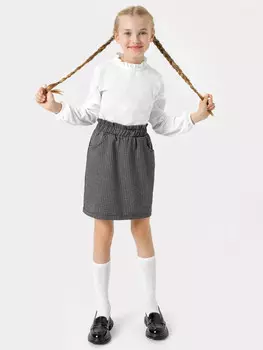 Юбка в сером цвете для девочек