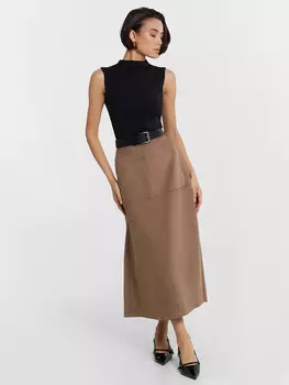 Юбка женская коричневая