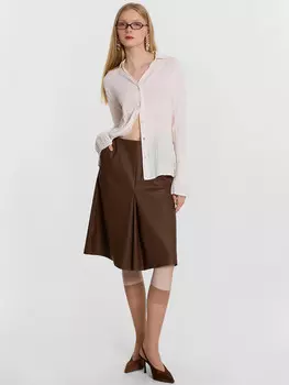 Юбка женская коричневая