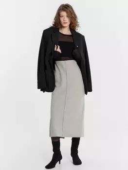 Юбка женская серая