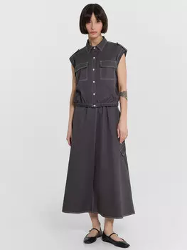 Юбка женская серая