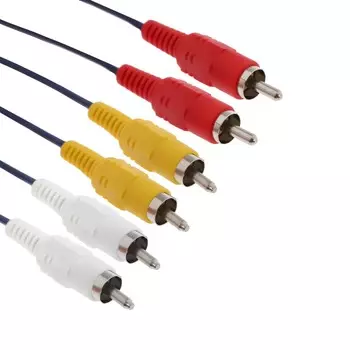 Кабель luazon kdgn-001, 3xrca (m) - 3xrca (m), 1.5 м