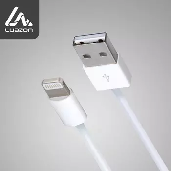 Кабель luazon, lightning - usb, 1 а, 0.9 м, белый