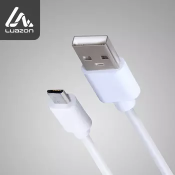 Кабель luazon, microusb - usb, 1 а, 2 м, белый